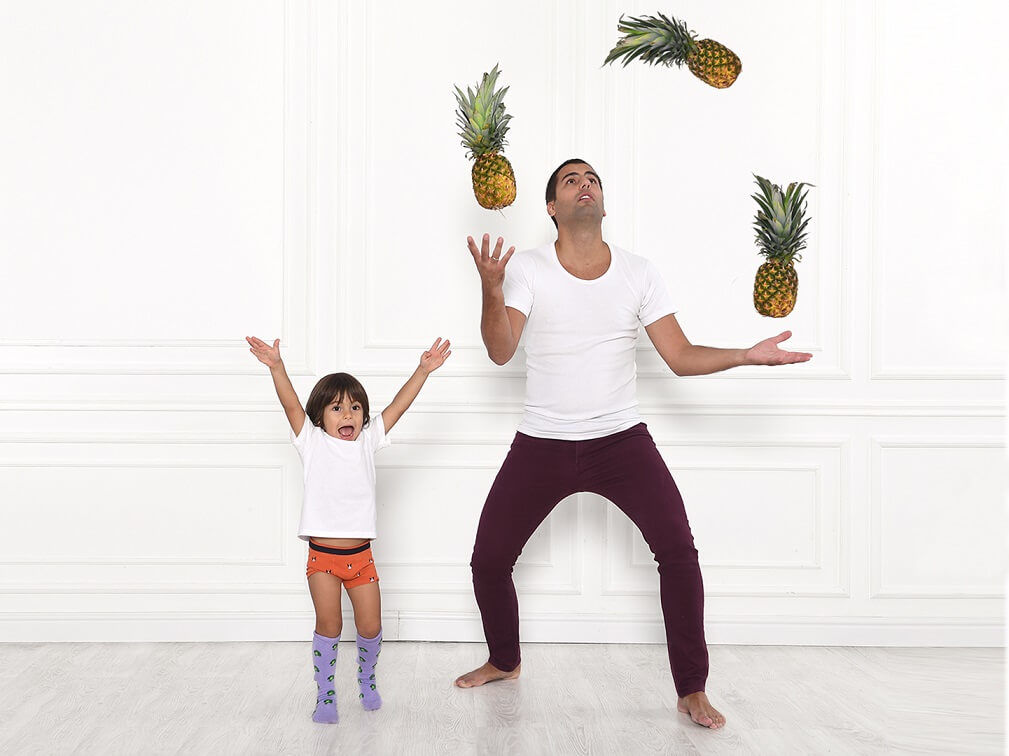 porodica-vrednosti-zdravlje-sreća-harmonija-ananas-tata-sin-tata i sin-Iceberg Salat Centar
