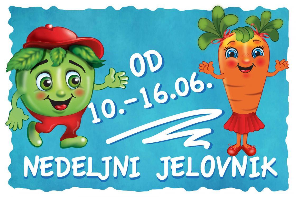 Nedeljni jelovnik jun