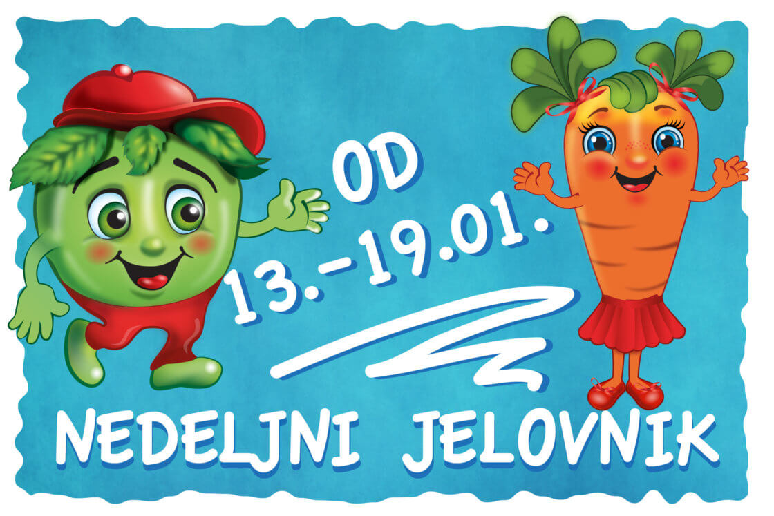 nedeljni jelovnik, meni